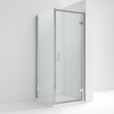 Nuie Rene Hinged Door Square Shower Enclosure - 6mm Glass