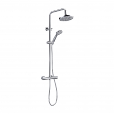 Nuie Round Bar Mixer Shower with Shower Kit and Fixed Head