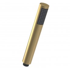 Nuie Round Pencil Shower Handset - Brushed Brass