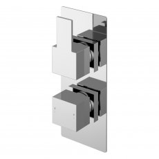 Nuie Sanford Thermostatic Concealed Shower Valve Dual Handle - Chrome