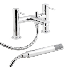 Nuie Series 2 Bath Shower Mixer Tap Pillar Mounted - Chrome