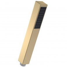 Nuie Square Pencil Shower Handset - Brushed Brass