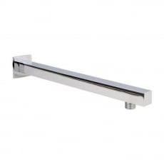 Nuie Square Wall Mounted Shower Arm 321mm Length - Chrome