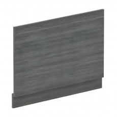 Nuie Straight Bath End Panel and Plinth 560mm H x 780mm W - Anthracite Woodgrain