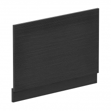Nuie Straight Bath End Panel and Plinth 560mm H x 780mm W - Charcoal Black