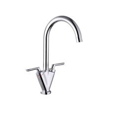 Nuie Sutna Kitchen Sink Mixer Tap Dual Lever Handle - Chrome