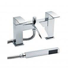 Nuie Vibe Bath Shower Mixer Tap Pillar Mounted - Chrome