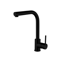 Nuie Zansar Pull Out Kitchen Sink Mixer Tap Single Lever Handle - Black