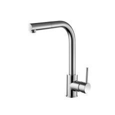 Nuie Zansar Pull Out Kitchen Sink Mixer Tap Single Lever Handle - Brushed Nickel