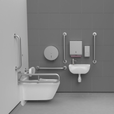 Nymas Infrared Premium Rimless Wall Hung Doc M Pack Left Handed - Satin