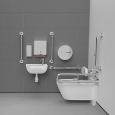 Nymas Infrared Premium Rimless Wall Hung Doc M Pack Right Handed - Polished