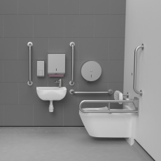 Nymas Infrared Premium Rimless Wall Hung Doc M Pack Right Handed - Satin