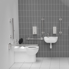 Nymas Infrared Premium Luxury Rimless Back To Wall Doc M Pack Left Handed - Polished