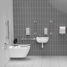 Nymas Infrared Premium Luxury Rimless Wall Hung Doc M Pack Left Handed - Polished