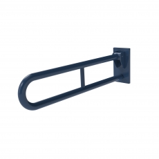 Nymas NymaCARE Friction Hinged Grab Rail with Concealed Back Plate 800mm Length - Dark Blue