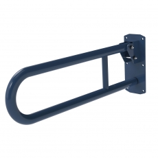 Nymas NymaPRO Stainless Steel Lift and Lock Hinged Grab Rail 650mm Length - Dark Blue