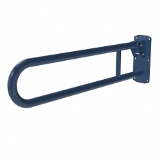 Nymas NymaPRO Stainless Steel Lift and Lock Hinged Grab Rail 800mm Length - Dark Blue