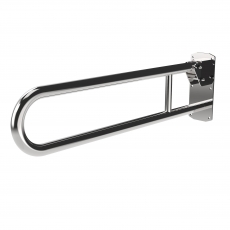 Nymas NymaPRO Stainless Steel Lift and Lock Hinged Grab Rail 800mm Length - Polished