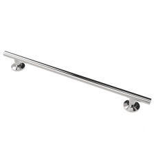 Nymas NymaPRO Contemporary Nylon Flanged Straight Grab Rail 900mm Length - Polished
