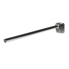 Nymas NymaPRO Premium Friction Single Arm Grab Rail with Exposed Fixings 800mm Length - Polished