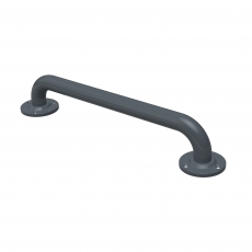 Nymas NymaPRO Round Flange Robust Steel Grab Rail 35mm Diameter 450mm Length - Dark Grey