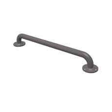 Nymas NymaPRO Round Flange Robust Steel Grab Rail 35mm Diameter 450mm Length - Grey