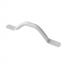 Nymas NymaPRO Flat End Steel Grab Rail 305mm Length - White