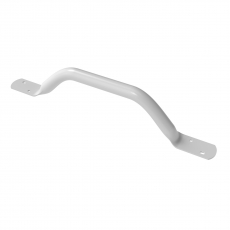 Nymas NymaPRO Flat End Steel Grab Rail 455mm Length - White