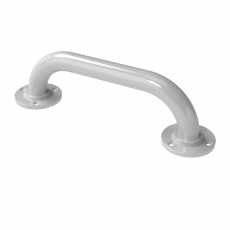 Nymas NymaPRO Round Flange Robust Steel Grab Rail 35mm Diameter 305mm Length - White