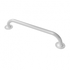 Nymas NymaPRO Round Flange Robust Steel Grab Rail 25mm Diameter 455mm Length - White