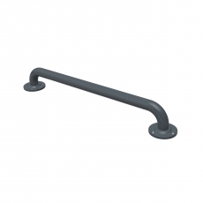 Nymas NymaPRO Round Robust Steel Grab Rail 35mm Diameter 600mm Length - Dark Grey