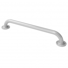 Nymas NymaPRO Round Flange Robust Steel Grab Rail 35mm Diameter 600mm Length - White
