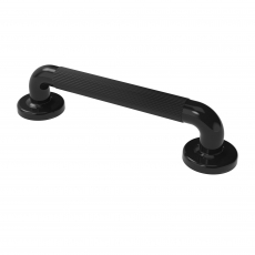 Nymas NymaPRO Plastic Fluted Grab Rail with Concealed Fixings 300mm Length - Black