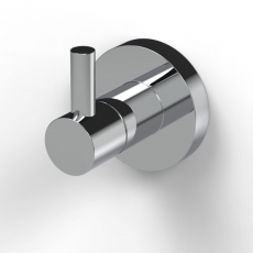 Nymas NymaSTYLE Brass Single Robe Hook - Polished Chrome