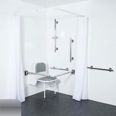 Nymas NymaSTYLE Concealed Fixings Luxury Grab Rails for Doc M Shower Pack - Satin