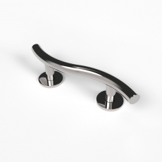 Nymas NymaSTYLE Curved Grab Rail with Concealed Fixings 355mm Length - Polished