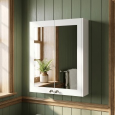 Old London Ashwick 600mm 2-Door Mirrored Bathroom Cabinet