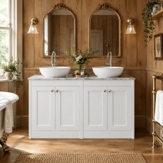 Old London Ashwick 1200mm 4-Door Floor Standing Vanity Unit with Countertop