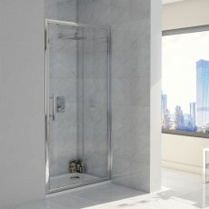 Orbit A8 Sliding Shower Door 1600mm Wide - 8mm Glass
