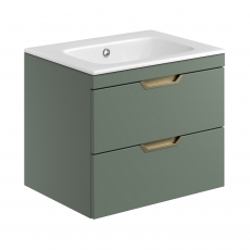 Orbit Aubrey 600mm 2-Drawer Wall Hung Vanity Unit