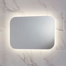 Orbit Aura LED Bathroom Mirror with Demister Pad and Shaver Socket 700mm H x 500mm W