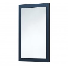 Orbit Wood Frame Bathroom Mirror 900mm H x 600mm W - Indigo Blue