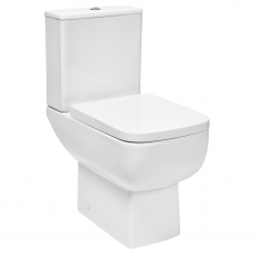 Orbit Choices Rimless Close Coupled Toilet with Push Button Cistern - Soft Close Seat