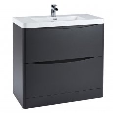 Orbit Contour 900mm 2-Drawer Floor Standing Vanity Unit