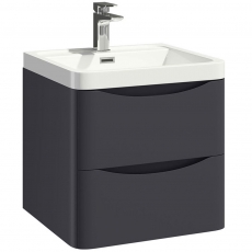 Orbit Contour 500mm 2-Drawer Wall Hung Vanity Unit
