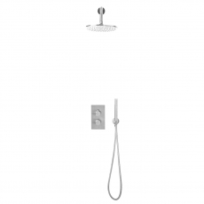 Orbit Core Thermostatic Concealed Mixer Shower with Shower Kit + Fixed Shower Head - Chrome