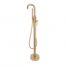 Orbit Core Freestanding Bath Shower Mixer Tap - Brushed Brass
