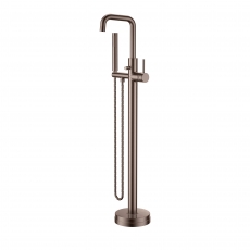 Orbit Core Freestanding Bath Shower Mixer Tap - Brushed Bronze
