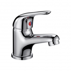 Orbit Entry Mono Basin Mixer Tap with Push Button Waste 35mm - Chrome