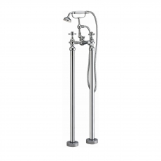 Orbit Harrogate Freestanding Bath Shower Mixer Tap with Shower Kit - Chrome